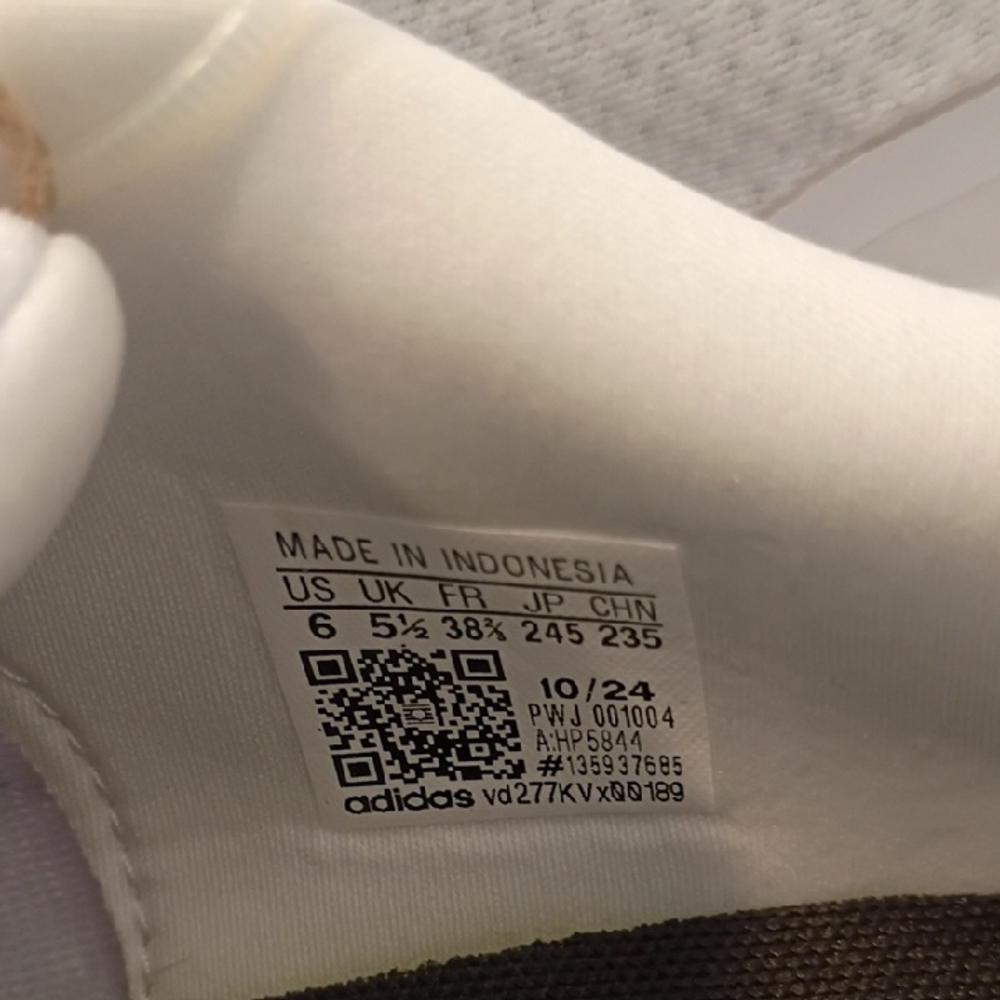 Adidas White Mesh Sneakers with Black Stripes - Picture 3 of 4